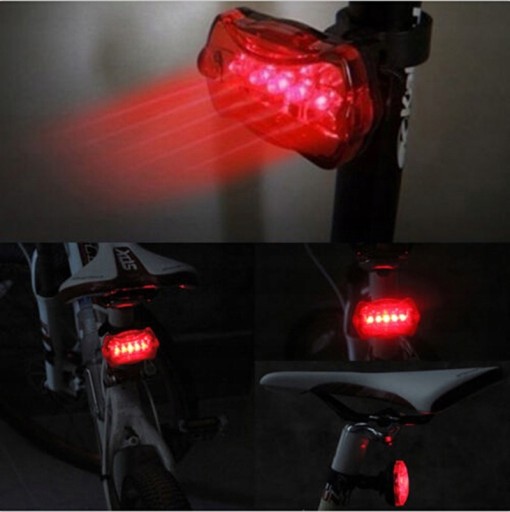 BICYKLOVÉ OSVETLENIE BICYKLOVÉ ZADNÉ SVETLÁ 5 LED XY103