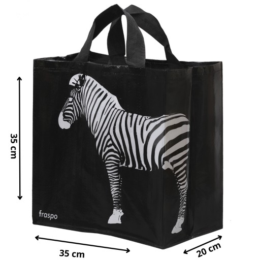 TAŠKA s potlačou ZEBRA EKO NÁKUPNÉ TAŠKY__ MIX