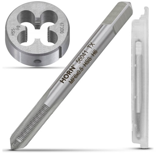 RUČNÝ ZÁVIT M6, DIN-2181/1P+ ZÁVIERKA M6x0,5