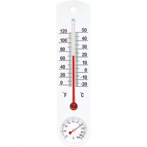 Teplomer -20+50 stupňov C vlhkomer biely veľký