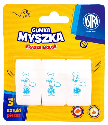 ASTRA MOUSE ERASER 3 kusy