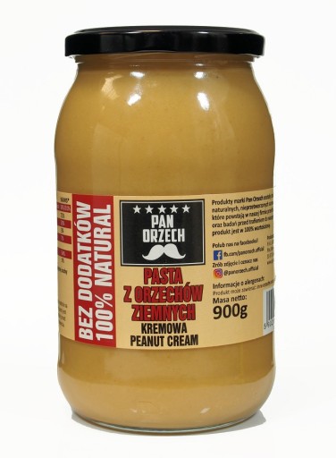 Arašidová pasta - krémová (hladká) 900g