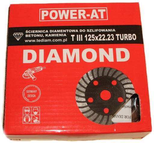Brúsny kotúč na betón Turbo 125 mm Výkon