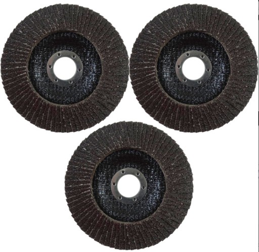 Lamelový kotúč, kotúč na čistenie dreva, kov, 125 mm, hrúbka 80, ohnutý, 3 ks
