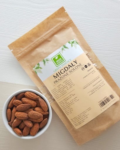 Celé pražené solené mandle 250g pražené mandle so soľou Chrumkavá SNACK