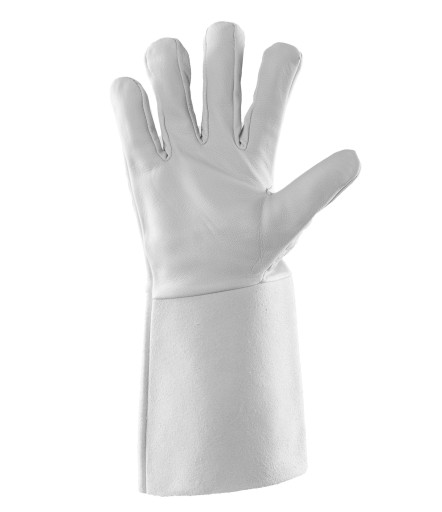 Nehorľavé ZVÁRACIE rukavice Kozia koža PREMIUM RSL MIGMAG, TIG 35 cm