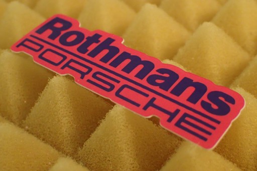 NÁLEPKA PORSCHE ROTHMANS 6,7 x 2,1 cm