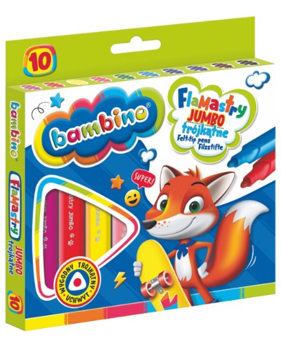 JUMBO TROJUHOLNÍKOVÉ FINTERS 10 FARIEB - BAMBINO