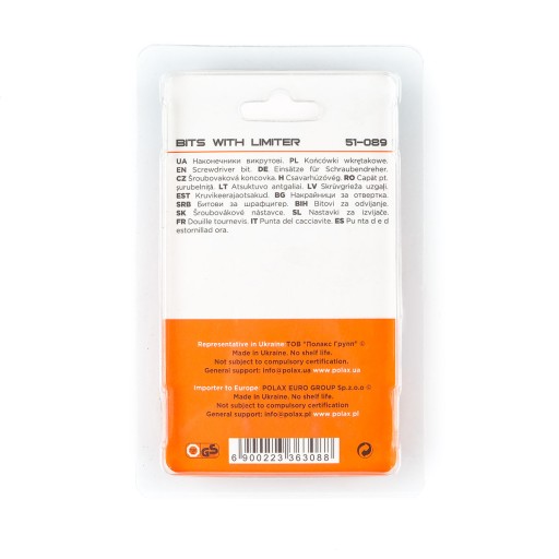 Sada bitov so zarážkou PH2*50 6150CRV (5 ks) Polax
