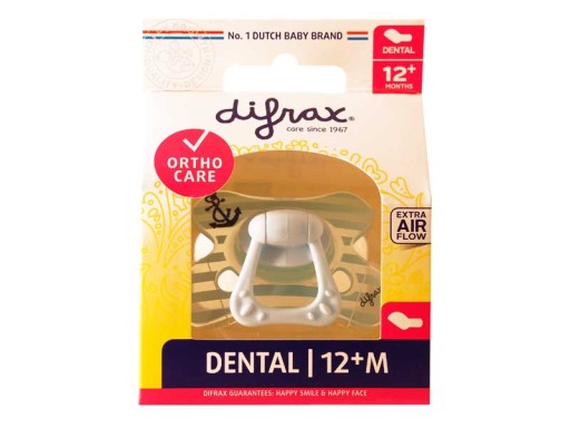 SILIKÓNOVÝ UKLIDŇUJÚCI ANATOMICKÝ cumlík DIFRAX 12M+ x2 kusy