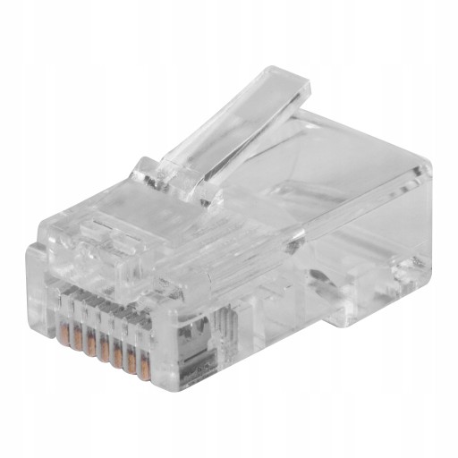 NEKU RJ45 zásuvka priechodná 8P8C UTP kat.6 internetové zástrčky na drôt 10ks