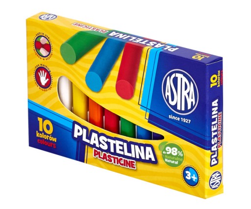 Plastelína 10 farieb Astra