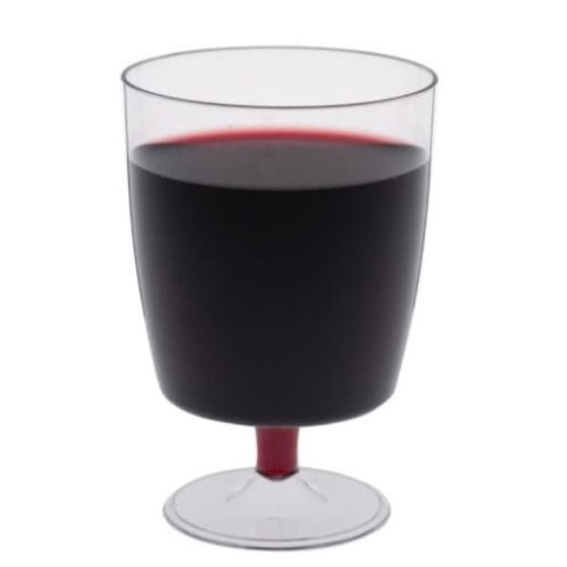 FINGERFOOD opakovane použiteľný plastový pohár na víno 200ml 10ks.