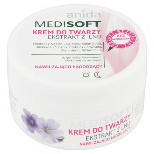 MEDI SOFT hydratačný a ukľudňujúci KRÉM, ĽANOVÝ KVET 100ml