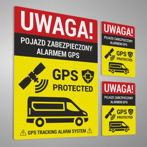 Informačná nálepka - Vozidlo chránené alarmom GPS