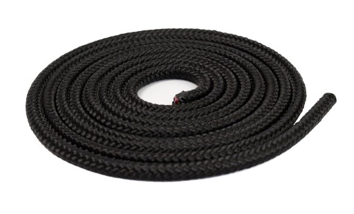 POLYPROPYLÉNOVÉ LANO Splietané lano čierne Silné 6mm 20M