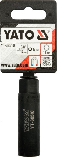 YATO nástrčný kľúč na zapaľovacie sviečky 3/8'' 14mm YT-38510