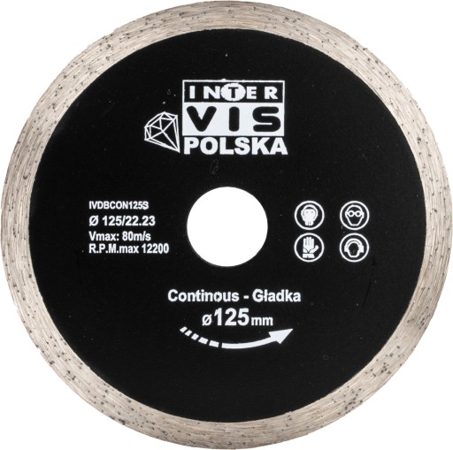 Diamantový kotúč na rezanie kameninových dlaždíc 125 mm