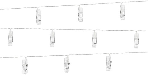 LED drôtové svietidlá, svorky na batérie, 1,4 m