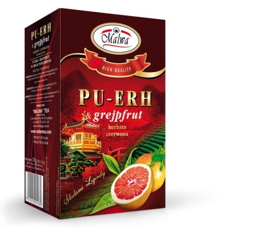 MALWA ČAJ ČAJ ČERVENÝ PU-ERH A GRAPEFRUIT 20TB