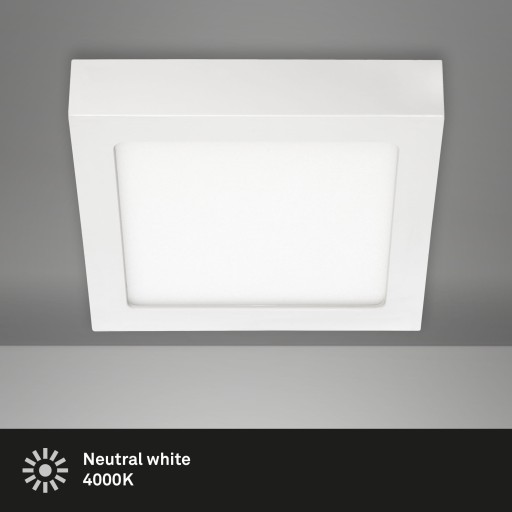STROPOVÝ ZÁKLAD - PRIVRCHOVÁ MONTÁŽ - BIELA - LED 12W - NEUTRÁLNA