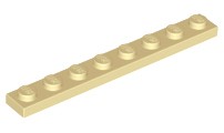 LEGO 3460 TANIER 1x8 piesku NOVINKA == (1g)