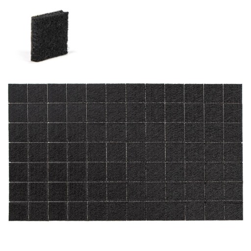 Plstené podložky pod štvorcový nábytok 84 ks, 20 mm