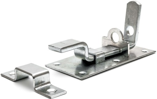 Dverová západka, západka visiaceho zámku, OHNUTÁ 130 mm
