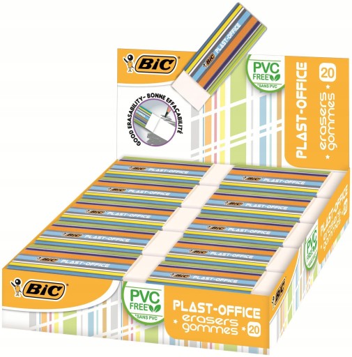 BIC PLAST-KANCELÁRSKA GUMA PRE ŠKOLSKÉ KANCELÁRIE x1