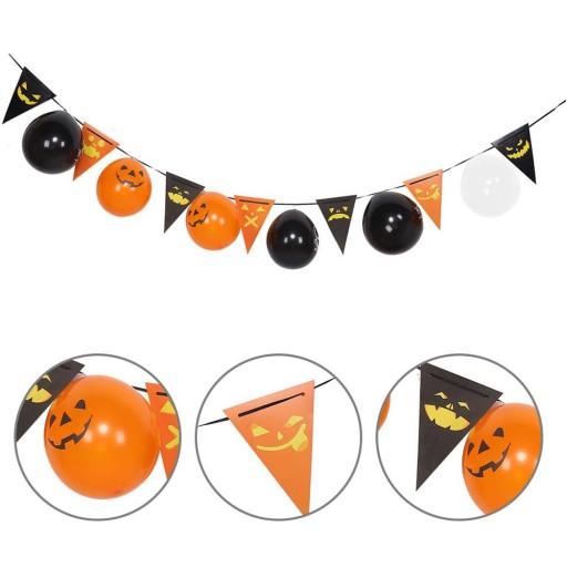 HALLOWEENSKÉ VENCICE S BALÓNMI ZAPAĽUJÚCE TEKVICOVÉ BALÓNY HALLOWEENSKÉ TEKVINY