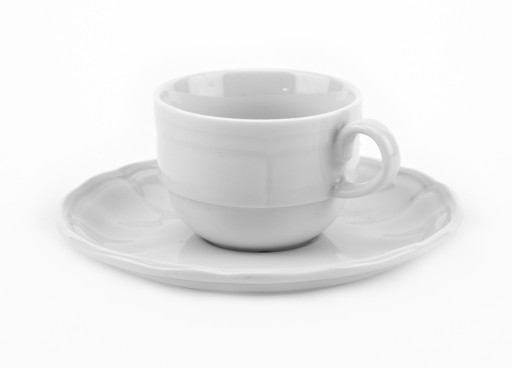 Castel White šálka s podšálkou 100 ml