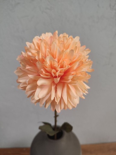 Chryzantéma GARLIC umelý kvet lososová chryzantéma 65 cm