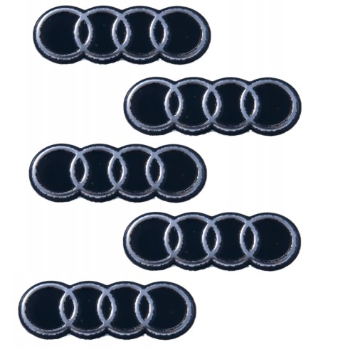 AUDI emblém nálepka kľúč 16 mm 5 KS
