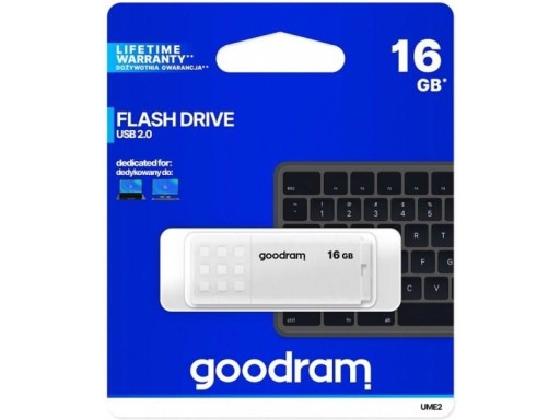 Pamäťová jednotka GoodRam UME2 UME2-0160W0R11 16 GB USB 2.0 biela