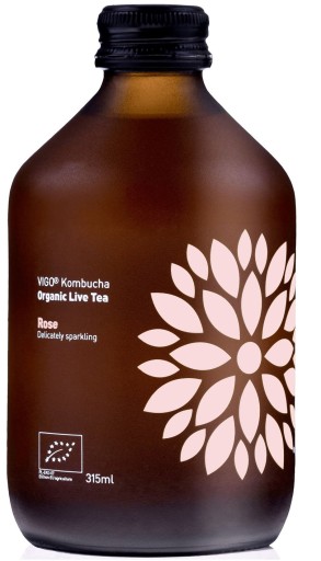 BIO RUŽA BEZLEPKOVÁ KOMBUCHA 330 ml - VIGO