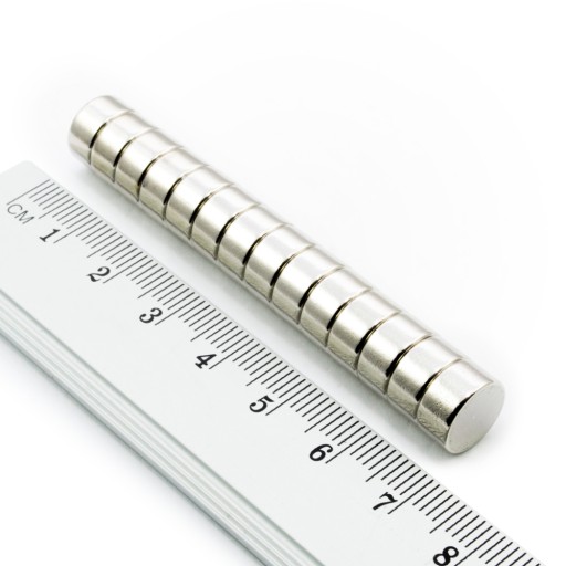 VALEC NEODYMOVÝ MAGNET 10x5 N38 SADA 8 ks