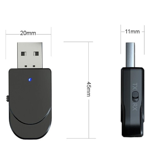 PRIJÍMAČ ZVUKU ADAPTÉR BLUETOOTH USB + AUX