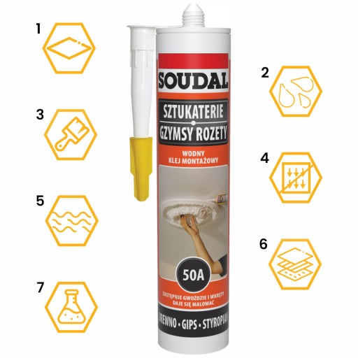 VODOMONTÁŽNE LEPIDLO 50A SOUDAL 280 ml