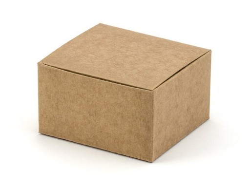 KRAFT BOXY 6x5,5x3,5 cm DARČEKY SVADOBNÉ SVADOBNÉ SPOJENSTVO IHS 10 ks
