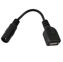 Adaptér konvertor zásuvka 2.1/5.5 USB A zásuvka