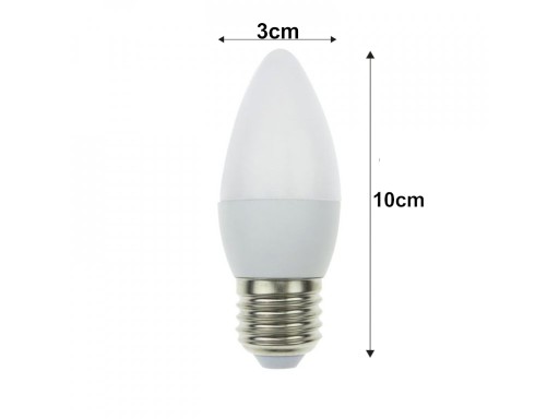 E27 LED žiarovka na sviečku 10W 880lm ecoPLANET COLORS