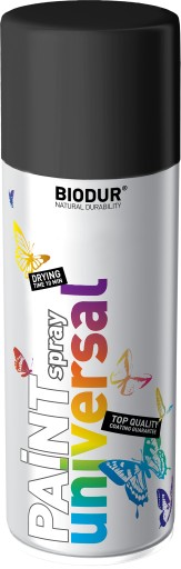 SMALTOVÁ FARBA V SPREJ UNIVERZÁLNY AEROSOL HLBOOK LESK ČIERNA 400 ml