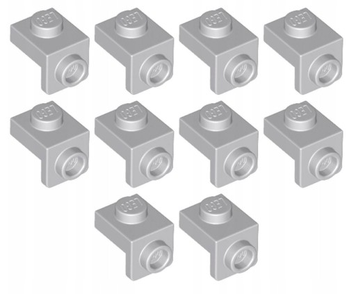 LEGO Zlomený tanier 1x1 1x1 držiak 10 dielikov Svetlomodrošedá 6227012 36841