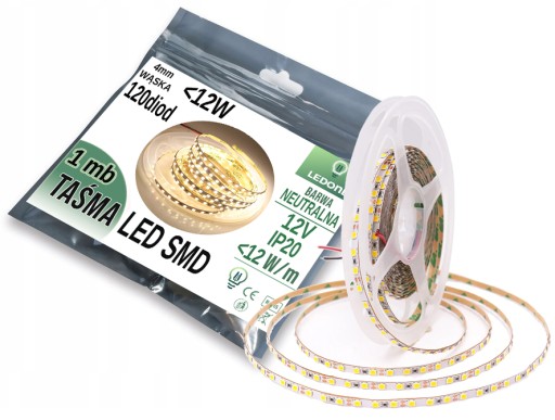 SUPER NARROW PREMIUM LED pás 4mm 2835 600 IP20 1m