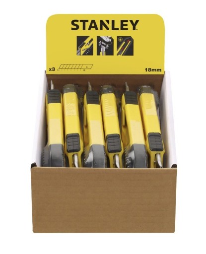 STANLEY Nôž 18mm + 3ks PLASTIC STHT10266-1
