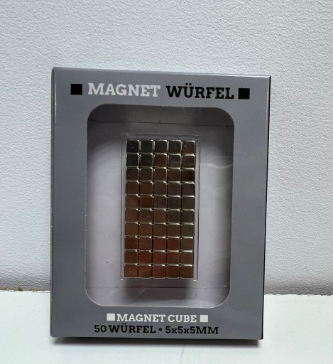 Magnetická kocka 5x5x5 mm 50 kusov