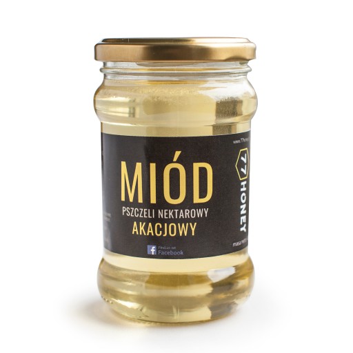 Akáciový med 400g 100% PRÍRODNÝ a PRAVÝ AKÁTIOVÝ med