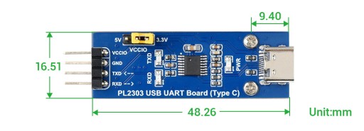 PL2303 USB C UART prevodník 1,8V - 5V ARDUINO atď