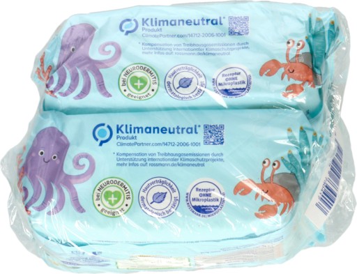 ALOUETTE Detský vlhčený toaletný papier 2x60 ks aqua 99% voda