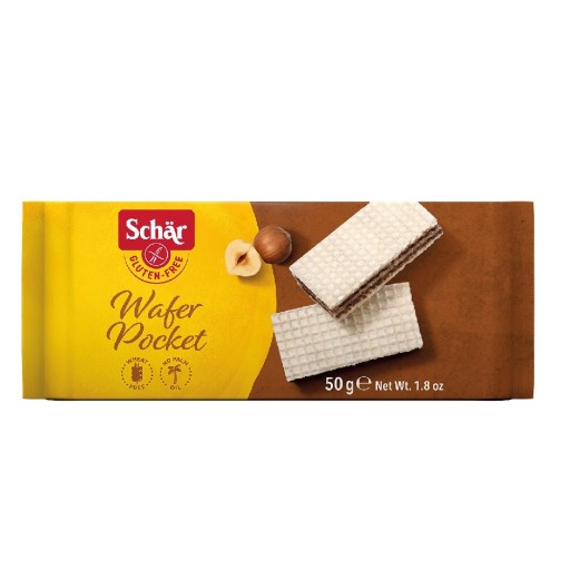 Oblátky SCHAR POCKET s orechovou náplňou BZG (50 g)